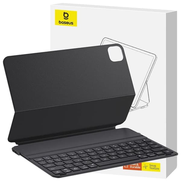 Baseus Brilliance Series Keyboard Case for iPad Pro 12.9 (2022/2021/2020/2019) + USB-C-kabel - Svart
