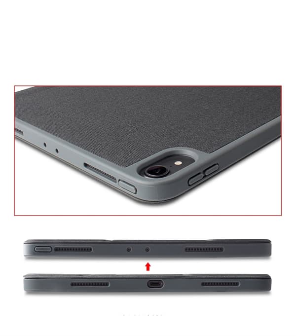 Konstläderfodral med pennhållare till iPad Pro 12,9" 2018