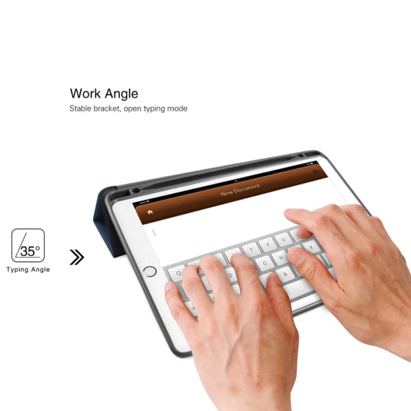 Kunstlæretui med pennholder for iPad Pro 10,5"
