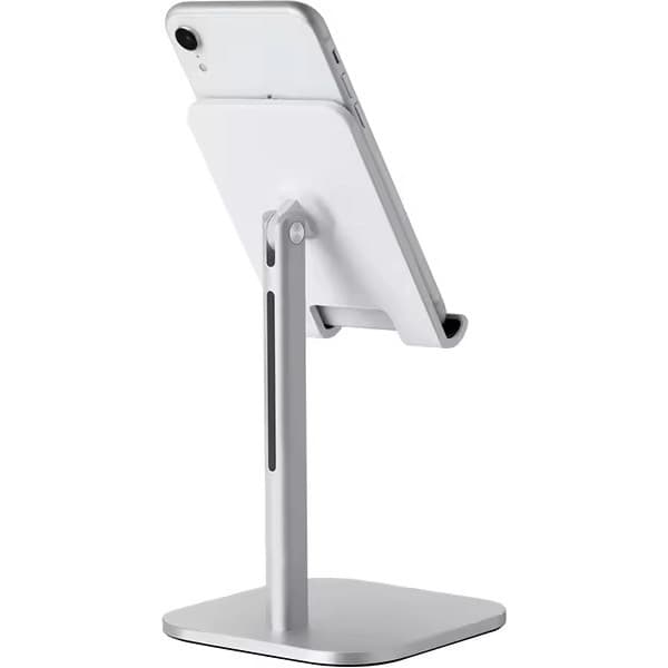ErgoWork Basic Tablet Stand -tablet-/puhelinpöytäteline, hopea