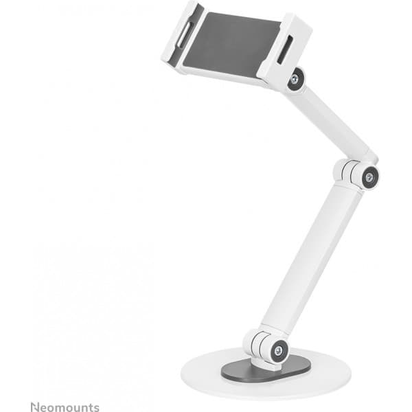 Neomounts by Newstar -yleismallinen tablet-teline nivelvarrella 4,7" - 12,9" tableteille, valkoinen