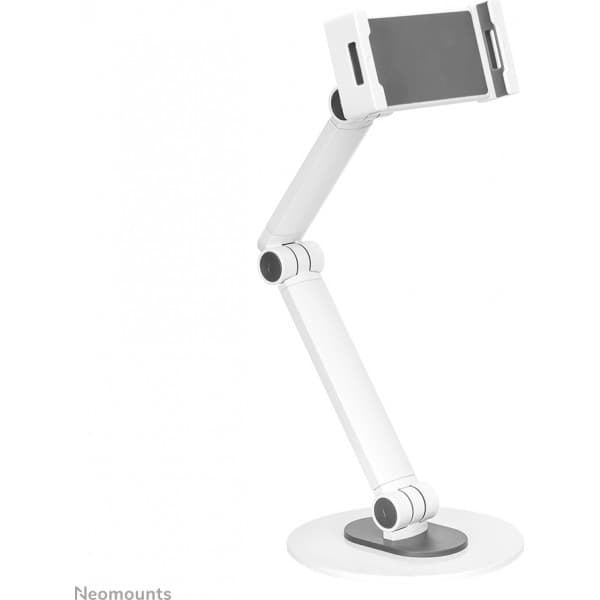 Neomounts by Newstar -yleismallinen tablet-teline nivelvarrella 4,7" - 12,9" tableteille, valkoinen