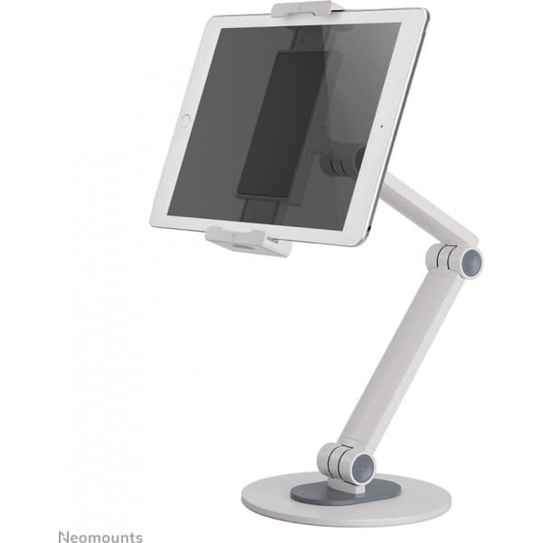 Neomounts by Newstar -yleismallinen tablet-teline nivelvarrella 4,7" - 12,9" tableteille, valkoinen Valkoinen