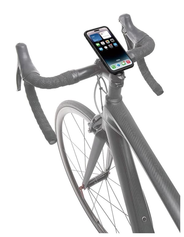 TOPEAK RIDECODE TIL iPhone 15 PRO SORT/GRÅ