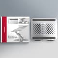 Miniatyrbild 5 av 9: Notebook-ställ 10-17 tum roterande aluminium AXAGON