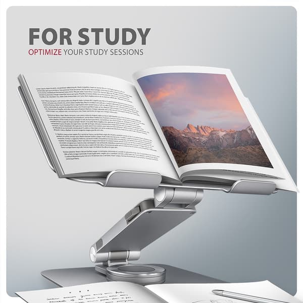 Notebook-ställ 10-17 tum roterande aluminium AXAGON
