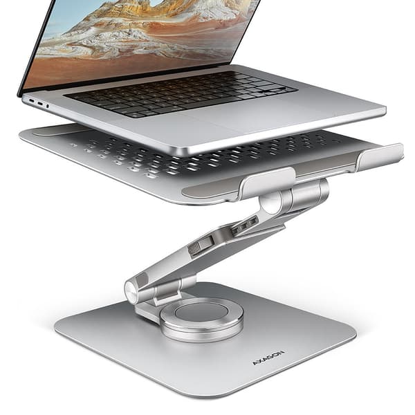 Notebook-ställ 10-17 tum roterande aluminium AXAGON
