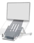 Miniatyrbillede 4 af 6: R-Go Riser Basic - Notebook-stativ - ergonomisk, foldbar og justerbar, AGR-certificeret, let Hylite Aluminum - 55,9 cm - 10" - 22" - Sølv