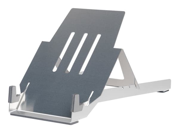 R-Go Riser Basic - Notebook-stativ - ergonomisk, foldbar og justerbar, AGR-certificeret, let Hylite Aluminum - 55,9 cm - 10" - 22" - Sølv