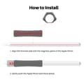Miniatyrbilde 5 av 6: Gripevennlig silikonbeskyttelse til Apple Pencil 2 / Pro