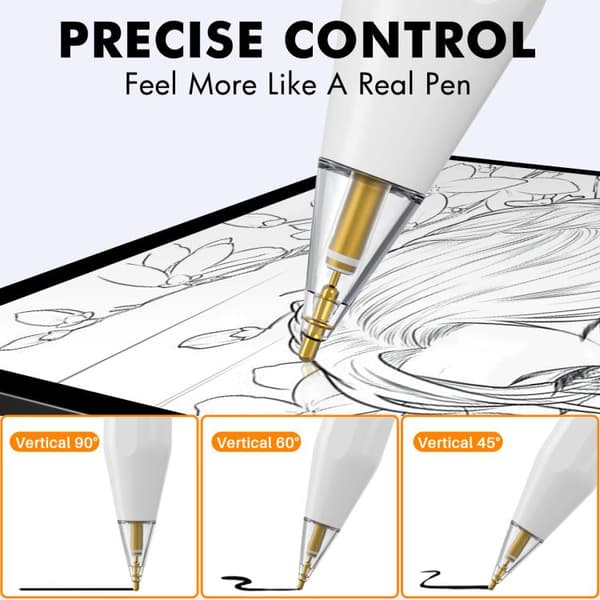 Udskiftningsspidser 1,95 mm til Apple Pencil 1 & 2 – 4-pak