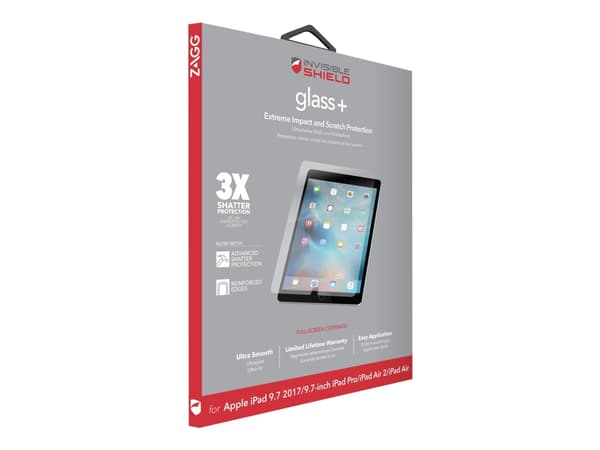 ZAGG Glass+, Kirkas näytönsuoja, 24,6 cm (9.7"), Karkaistu lasi, 1 kpl