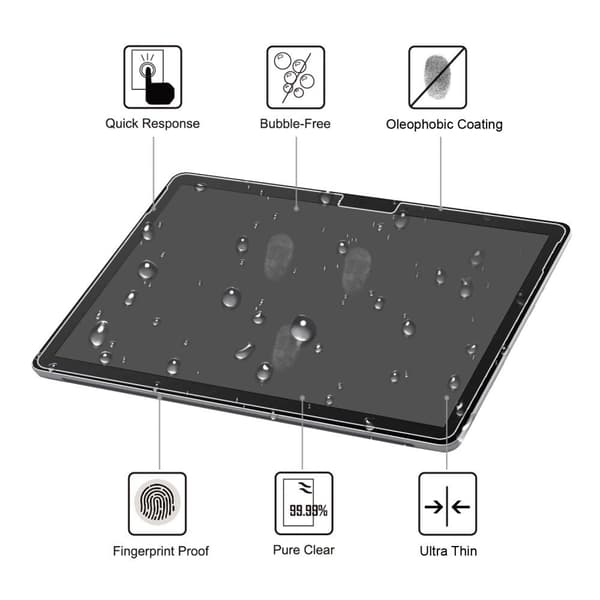 Microsoft Surface Go 2 / Go 3 Härdat glas 0.3mm 9H