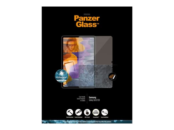 PanzerGlass Original - Skjermbeskyttelse for nettbrett - glass - krystallklar - for Samsung Galaxy Tab S7 (11 in)