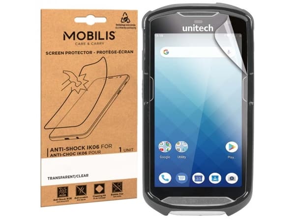 Mobilis 036200, Näytönsuoja, Unitech, EA510 / UROVO DT50, Läpinäkyvä, Likaa hylkivä, Pölynkestävä, Naarmuuntumisenkestävä, Iskunkestävä, 5H
