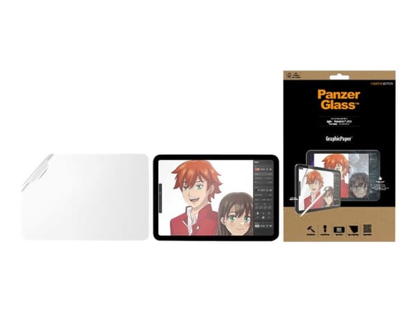 PanzerGlass CF GraphicPaper Anti Bacterial, Paperimainen näytönsuoja, Polyeteenitereftalaatti, 28 g, 1 kpl