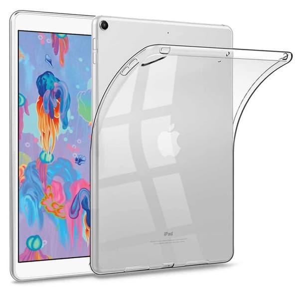 Täydellinen iPad 8 10,2 "läpinäkyvä tapaus läpinäkyvä kuori