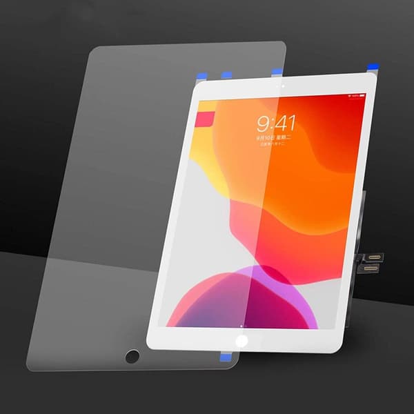 iPad 9 10.2 2021 Glas med Touchskärm Premium - Vit