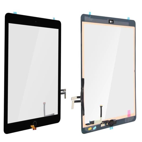 iPad 9.7 2017/iPad 5 Ersättande glasram för pekskärm Svart
