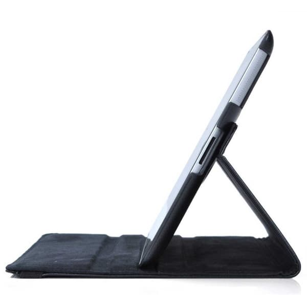 iPad 7/8 10.2 "360 ° smart skallveske sak PU skinn svart