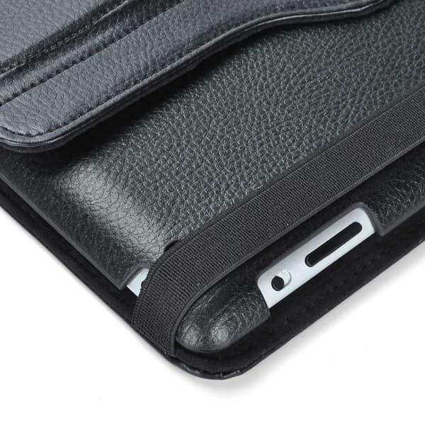 iPad Pro 3/4/5/6 12,9″ 360° Smart Skal Fodral Case PU-Läder Svart