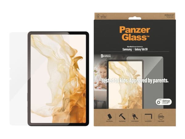 PanzerGlass Samsung Galaxy Tab S9, Karkaistu lasi, Polyeteenitereftalaatti, 48 g, 1 kpl