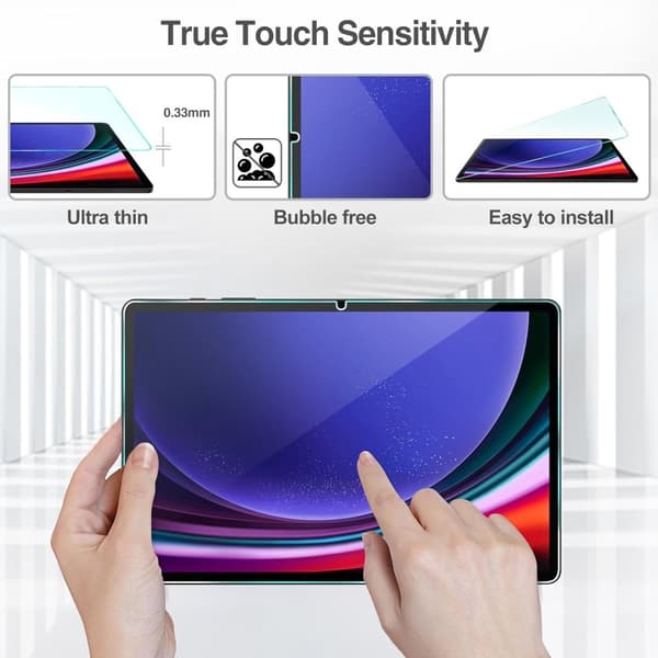 Samsung Galaxy Tab S9 FE+ Härdat glas 0,3mm 9H
