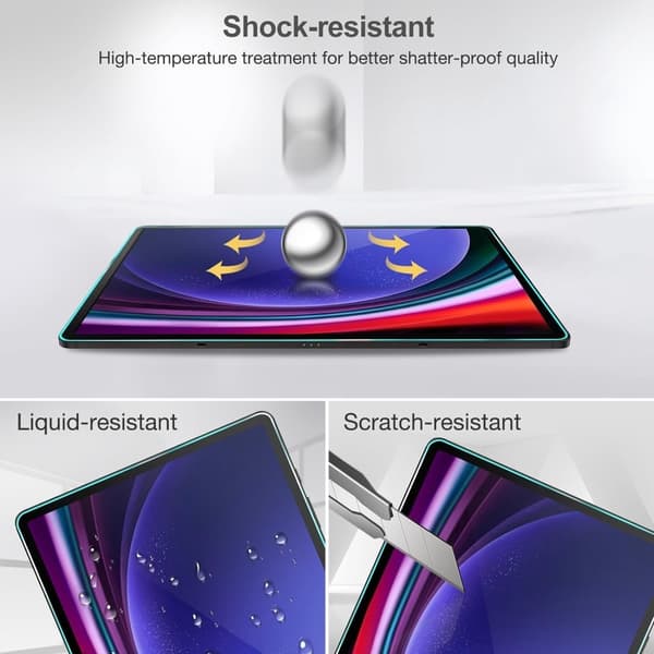 Samsung Galaxy Tab S9 FE+ Härdat glas 0,3mm 9H