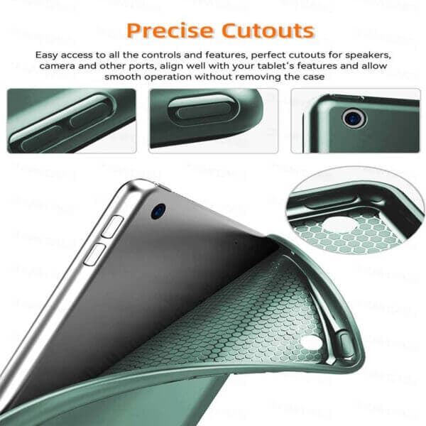 iPad 5/6/Air 1/Air 2 9,7″ Skal Fodral Tri-fold Smart Case Svart