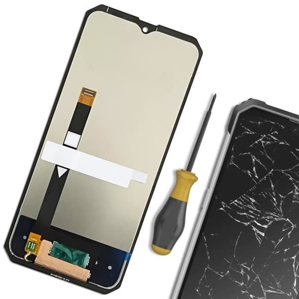 LCD-skärm och pekglas för Blackview BV8800 Svart