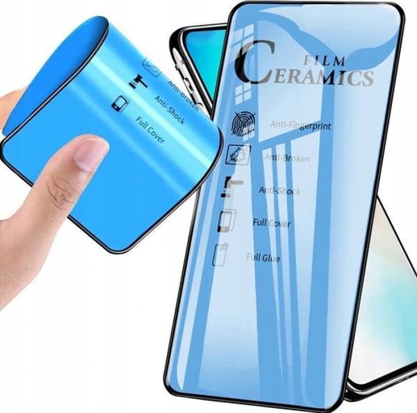 Vitre - skärm för pekplatta Noname Glas Keramik Full Glue 5D - för iPhone 15 svart