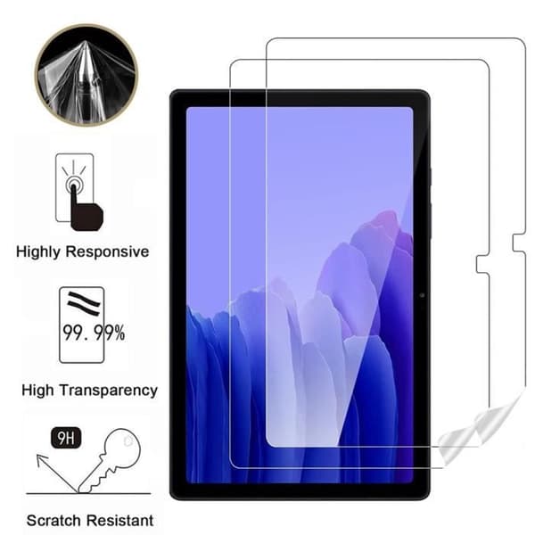 Skydd för skärm i plast för Samsung Galaxy TAB A7 10.4 (2020/2022) [Pack 2] Resistenta film skyddare Phonillico®