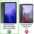 Miniatyrbild 2 av 4: Skydd för skärm i plast för Samsung Galaxy TAB A7 10.4 (2020/2022) [Pack 2] Resistenta film skyddare Phonillico®