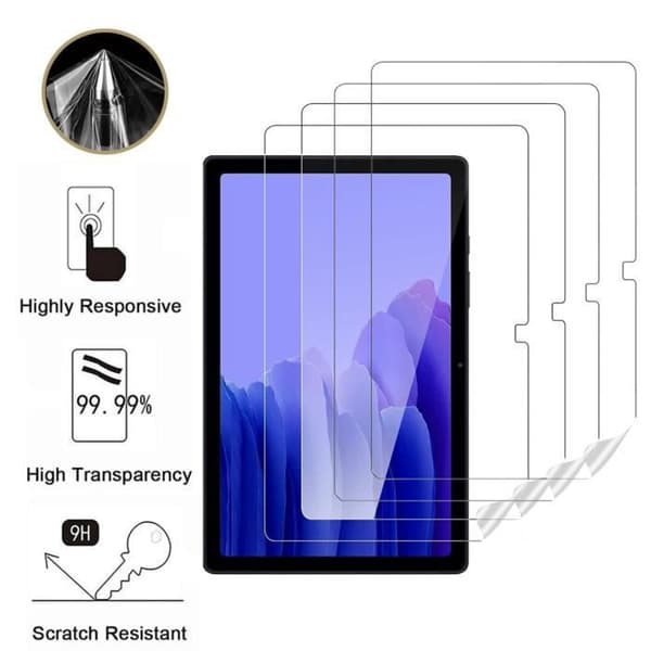 Plastskärmskydd för Samsung Galaxy TAB A7 10.4 (2020/2022) [Pack 4] Skyddande film Resistenta Phonillico®