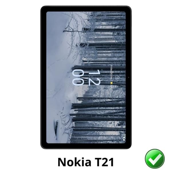 Skärmskydd för Nokia T21 [Pack 2] Ultra Tunn Hållbar Plastfilm Phonillico