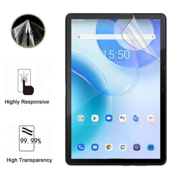 Skyddsskärm - Phonillico - Blackview Tab 10 Pro - Paket med 2 - Motståndskraftig Plastfilm - Ultra Tunn