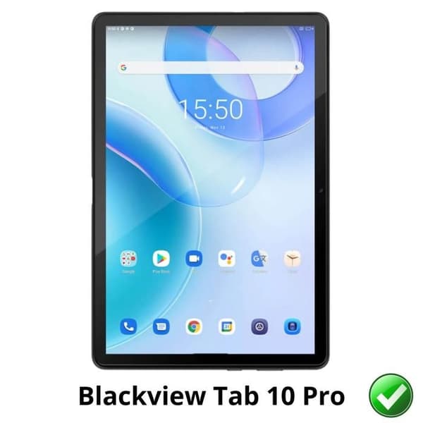 Skyddsskärm - Phonillico - Blackview Tab 10 Pro - Paket med 2 - Motståndskraftig Plastfilm - Ultra Tunn