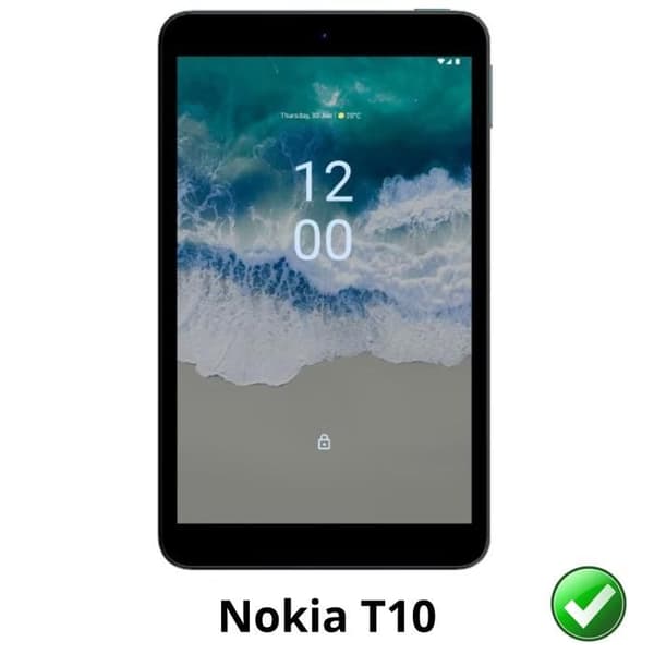 Skyddande skärm för Nokia T10 [Paket 2] Ultra Tunn Plastfilms Skydd Phonillico