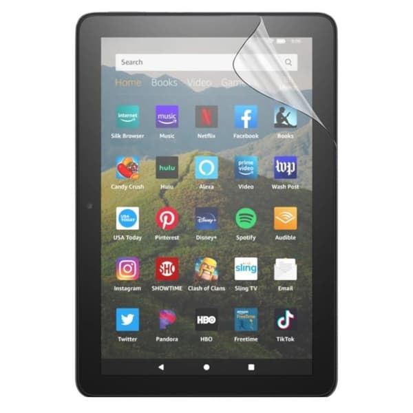 Skydd för skärm till Amazon Fire HD 8 (2020) [Pack 2] Plastskyddsfilm Resistent Ultra Tunn Phonillico