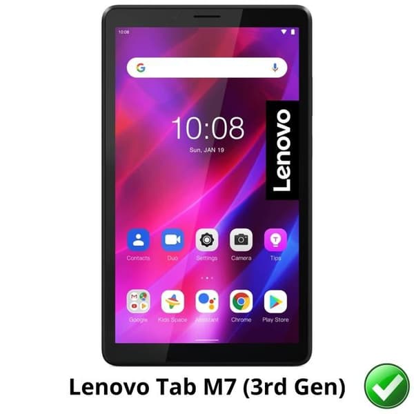 Skyddsglas för Lenovo Tab M7 (3:e generationen) [Pack 2] Ultra Tunn Plast Skydd Film Phonillico