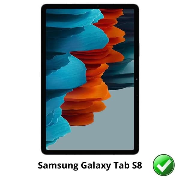 Skärmskydd - Phonillico - Samsung Galaxy Tab S8 - Pack 2 - Slitstark - Ultra Tunn - Premium plast