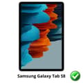 Miniatyrbild 2 av 3: Skärmskydd - Phonillico - Samsung Galaxy Tab S8 - Pack 2 - Slitstark - Ultra Tunn - Premium plast