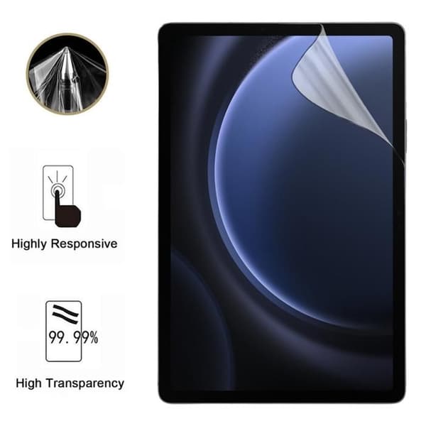 Skärmskydd - Phonillico - Samsung Galaxy Tab S9 FE - Pack 2 - Plastfilm - Repellerande mot repor