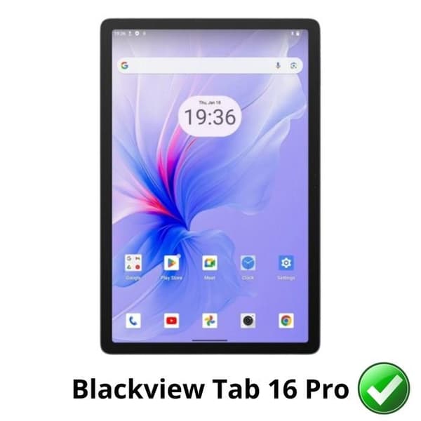 Skyddsskärm - Phonillico - Blackview Tab 16 Pro - Pack 2 - Hållbar Plastfilm - Ultratunn