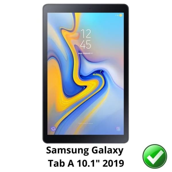 Skärm skydd för Samsung Galaxy Tab A 10.1" (2019) [Pack 2] Ultra Tunn Hållbar Skyddsfilm Phonillico