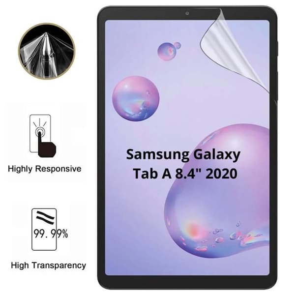 Skyddsskärm för Samsung Galaxy Tab A 8.4" (2020) [Pack 2] Ultra Tunn Hållbar Plastskydd Film Phonillico