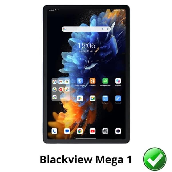 Skärmskydd - Phonillico - Blackview Mega 1 - Pack 2 - Hållbar Plastfilm - Ultra Tunn