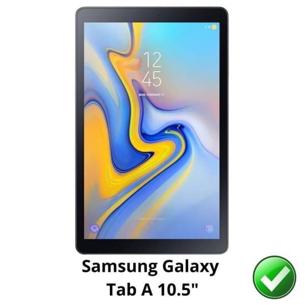 Skärmskydd för Samsung Galaxy Tab A 10.5" [Pack 2] Ultra Tunn Hållbar Plastfilm Skyddande Phonillico