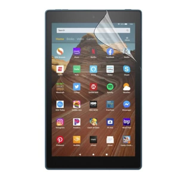 Skärmskydd för Amazon Fire HD 10 (2019) [Pack 2] Ultra Tunn Plastfilm Skydd Phonillico