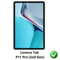 Miniatyrbild 2 av 3: Skyddsskärm för Lenovo Tab P11 Pro Gen 2 [Pack 2] Ultra Tunn Plastfilm Skyddande Phonillico